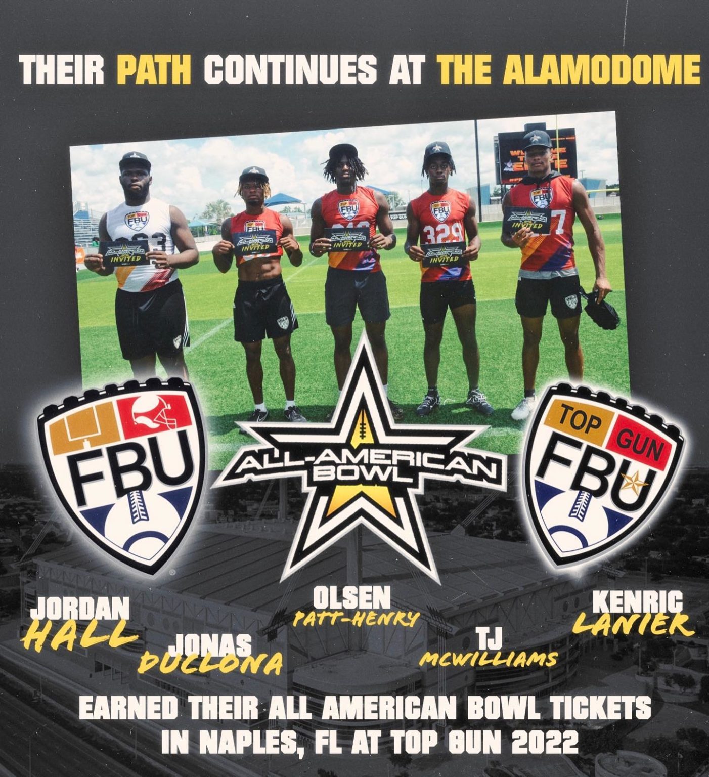 FBU Alum at 2023 National Combine & AllAmerican Bowl Football University