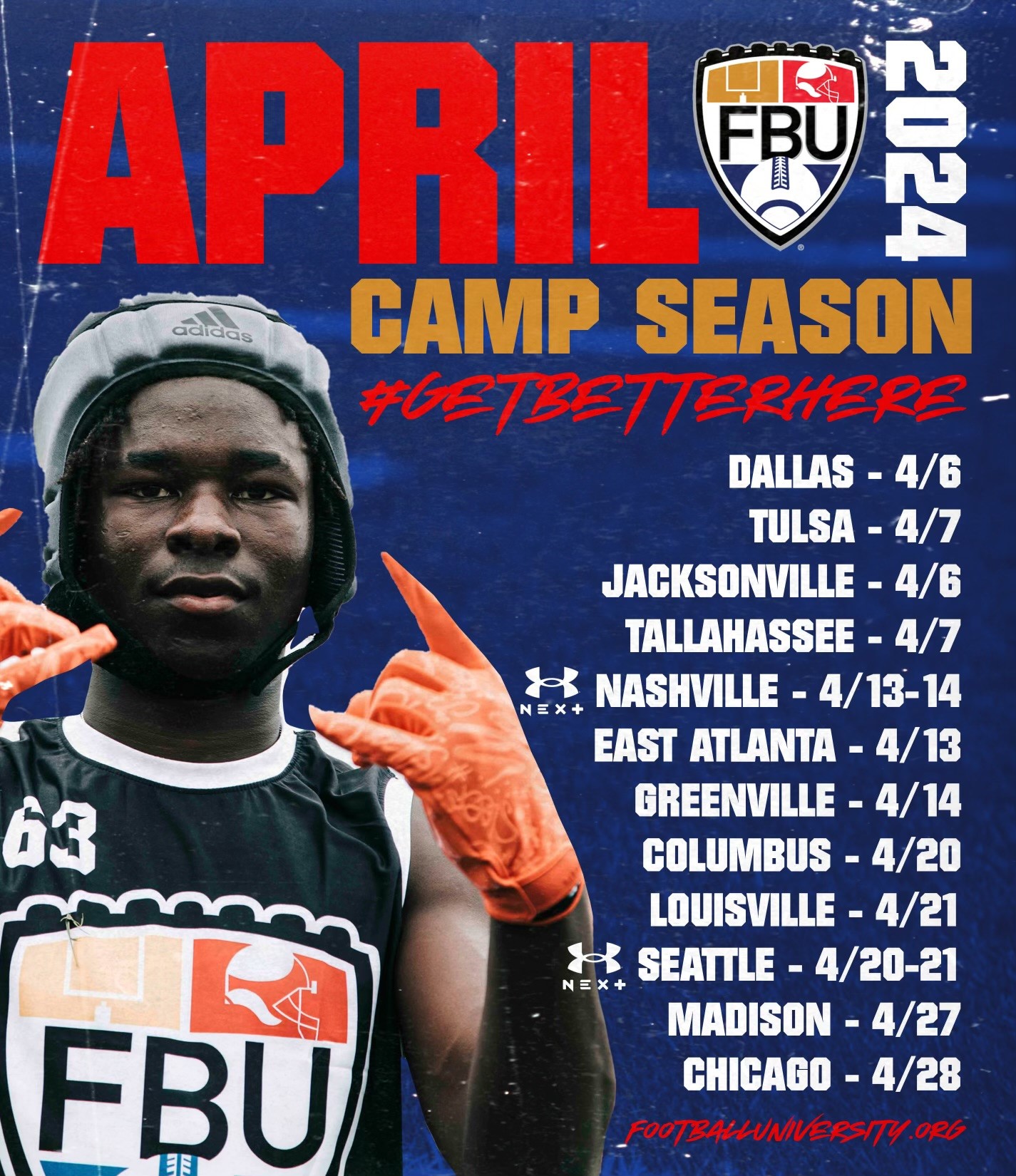 FBU x UA Next Camps Get Better Here